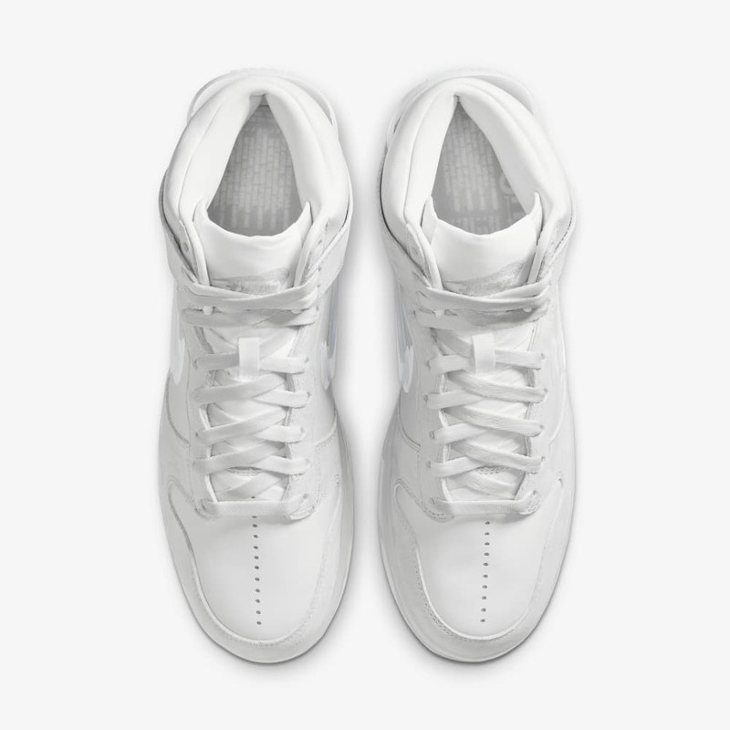 slam jam x nike dunk high clear white